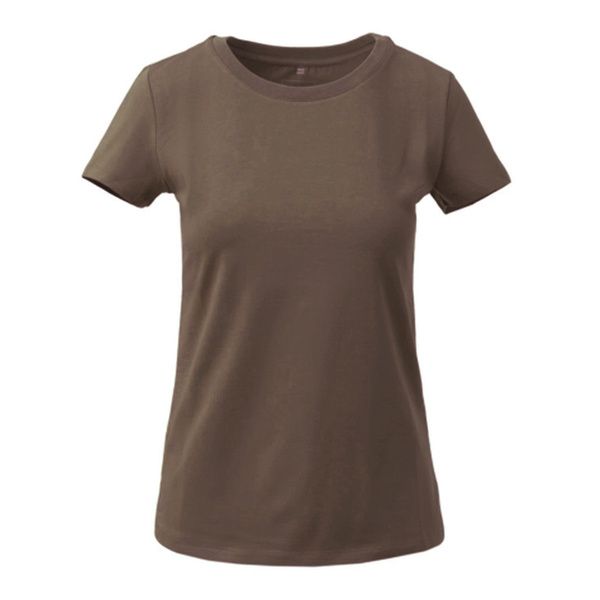 Women's T-shirt Organic Cotton Slim Helikon-Tex Earth Brown (TS-TSW-OS-0A)