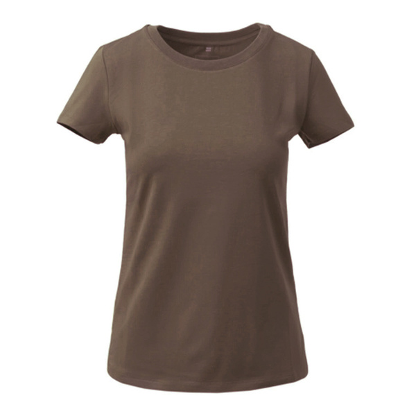 T-shirt Damski Z Bawełny Organicznej Slim Helikon-Tex Earth Brown (TS-TSW-OS-0A)