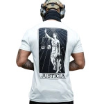 T-Shirt Justicia Brothers In Arms Biały