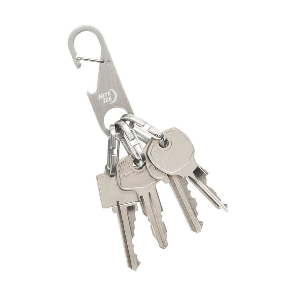 Karabinek Na Klucze Z-Rack Keychain Bottle Opener Stalowy Nite Ize Srebrny (ZRB-11-R6)