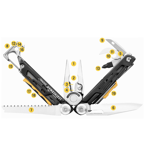 Multitool Leatherman® Signal Black/Silver + Futerał