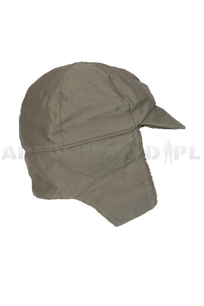 Military Ushanka Cap Bundeswehr Olive Original New