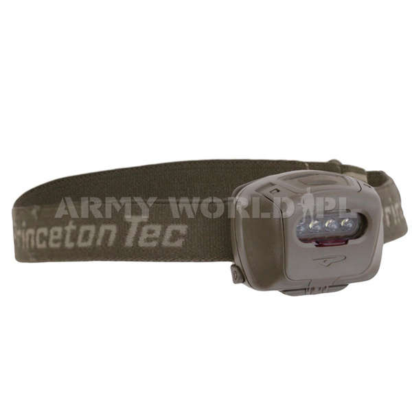 Latarka Czołowa Wojskowa Princeton Tec QUAD Zielony Filtr Olive Oryginał Demobil BDB