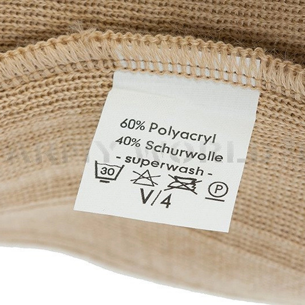 Men's Turtleneck With Zipper Bundespolizei German Cream Original New