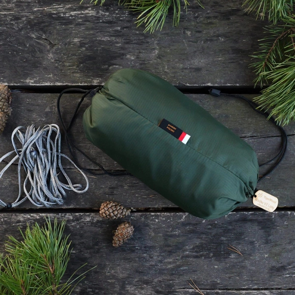 Hamak Lekki Turystyczny Ważka V2 Long + Moskitiera Double Zip TigerWood Green