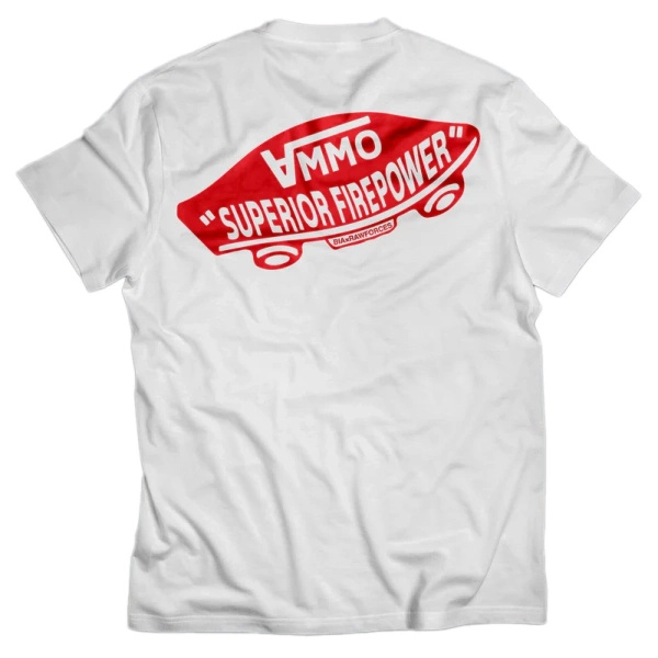 T-Shirt Ammo Brothers In Arms Biały