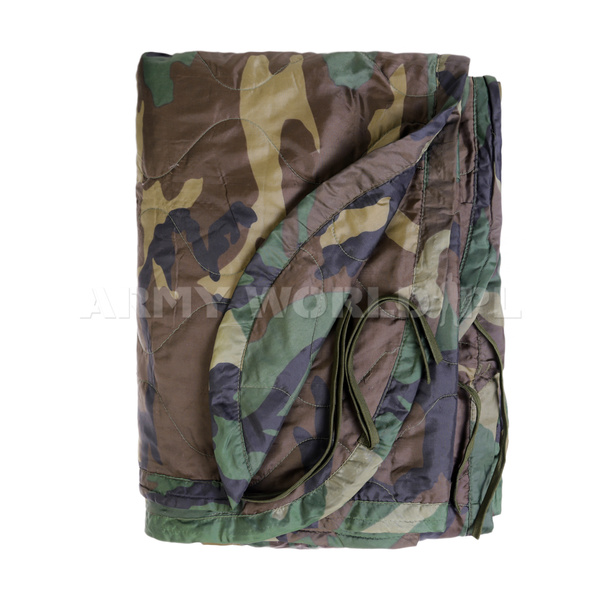 Koc Deka Poncho Liner Holenderski Woodland Oryginał Demobil BDB