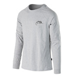 Bluzka Z Długim Rękawem Logo Helikon-Tex Mid Grey Melange (TS-HLT-CO-2M)