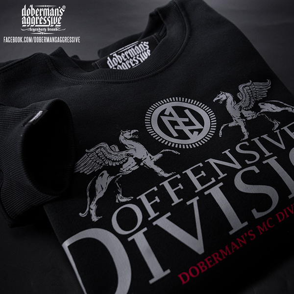 Bluza Kangurka Griffins Division Doberman's Offensive Czarna (BK233) 