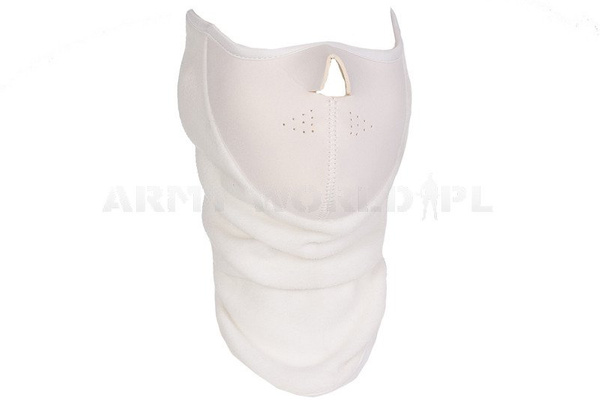 Neoprene Protective Face Mask White Used 