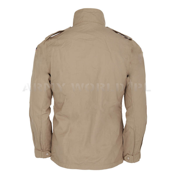 German Military Marine Shirt With Stand-Up Collar Desert Khaki Original New