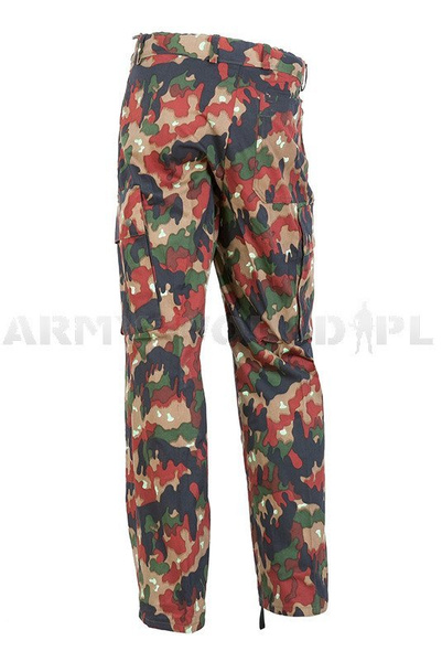 Military Swiss Uniform Jacket and Trousers Original Demobil - Set Of 10 