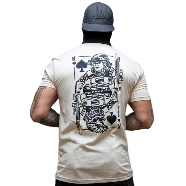 T-Shirt King of Spades Brothers In Arms Sand Używany BDB