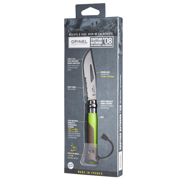 Folding knife OPINEL N°8 Outdoor Green (001715)