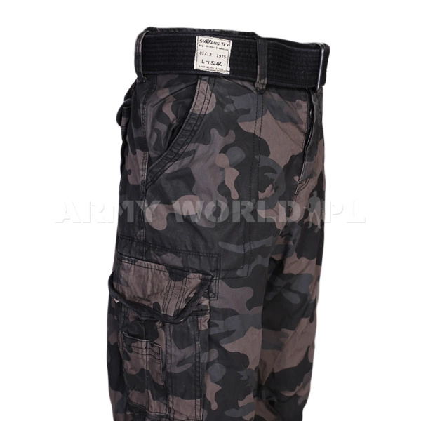 Spodnie Bojówki Męskie Vintage Surplus Tex Nyco Oryginał Nowe