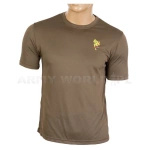 T-shirt Termoaktywny Coolmax Z Naszywką L Brązowy Oryginał Demobil DB