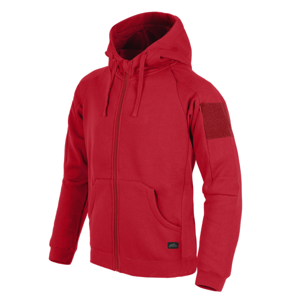 Urban Tactical Hoodie Lite (FullZip) Helikon-Tex Red (BL-ULF-CB-25)