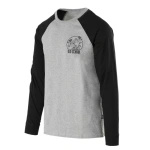 Bluzka Z Długim Rękawem Old School Helikon-Tex Mid Grey Melange (TS-OLD-CO-2M)