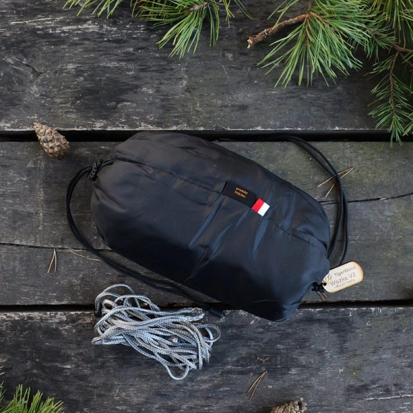 Hamak Lekki Turystyczny Ważka V2 Long + Moskitiera Double Zip TigerWood Czarny