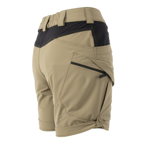 Women's Bermuda Shorts / Short Trousers Outdoor Tactical Pants OTP 8.5" Helikon-Tex Khaki / Black (SW-OTS-VL-1301A)