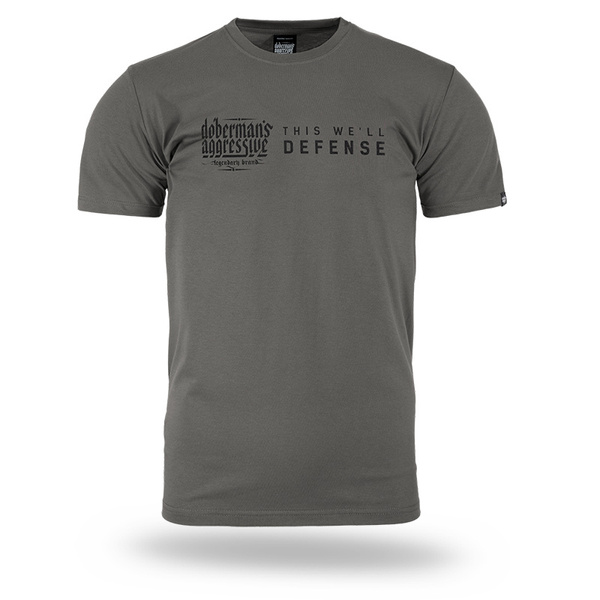 T-shirt Defense Doberman's Aggressive Khaki (TS356K)