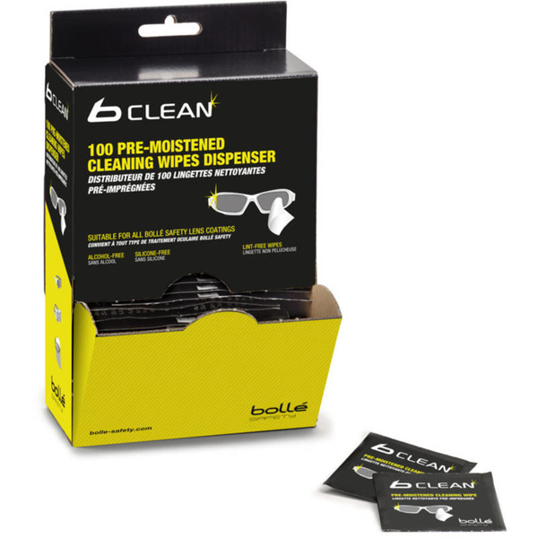 Pre-Moistened Cleaning Wipes Bolle B-Clean 100 pcs. B100 (PACW100)