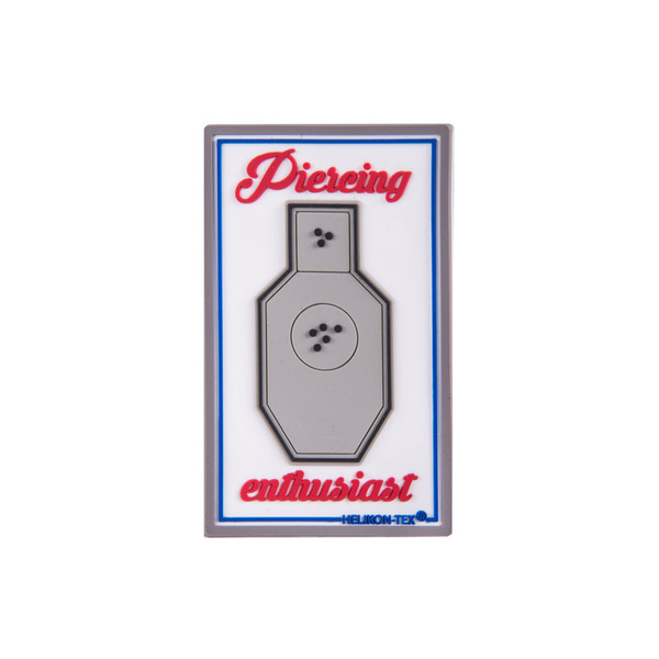 Emblem "Pierceing Enthusiast" PVC Helikon-Tex White (OD-PCE-RB-20)