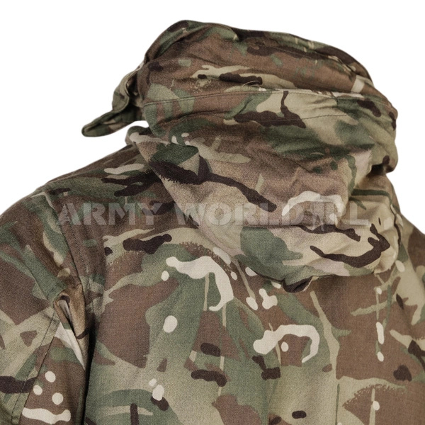 Kurtka Parka Wojskowa Brytyjska COMBAT FR Ściągacz Windproof MTP Oryginał Demobil BDB