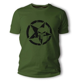 T-Shirt Military Punisher TigerWood Olive