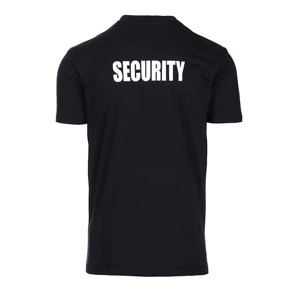 T-Shirt Security Fostex Garments Czarny Powystawowy