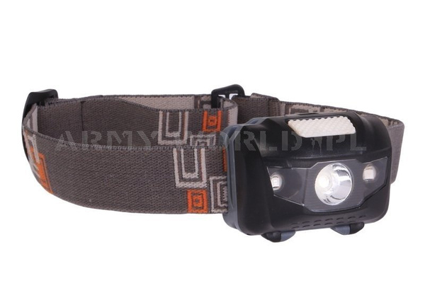 Latarka Wojskowa Czołowa LED Czarno/Szara Demobil DB