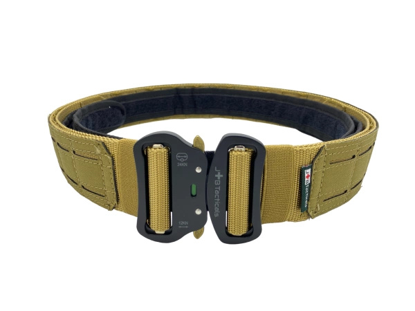 Pas Taktyczny Molle Laser Cut Z Pasem Wewnętrznym JB Tacticals Brązowy