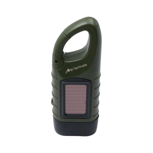 Latarka Solarna Awaryjna z Karabińczykiem JB Tacticals (JB-05)