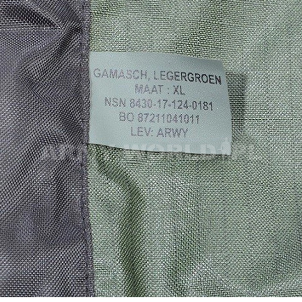 Military Dutch Protectors/Gaiters Oliv Original Used 