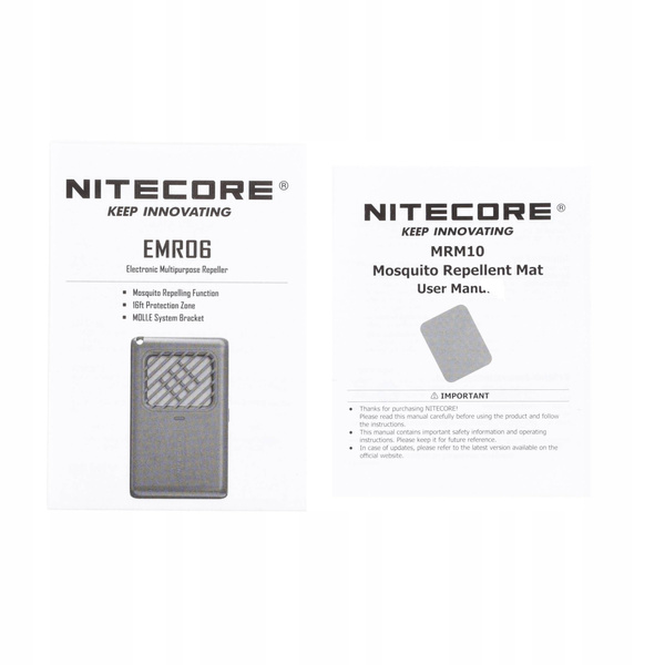 Bezprzewodowy Odstraszacz Na Komary EMR06 Nitecore Piaskowy (NC-EMR06)