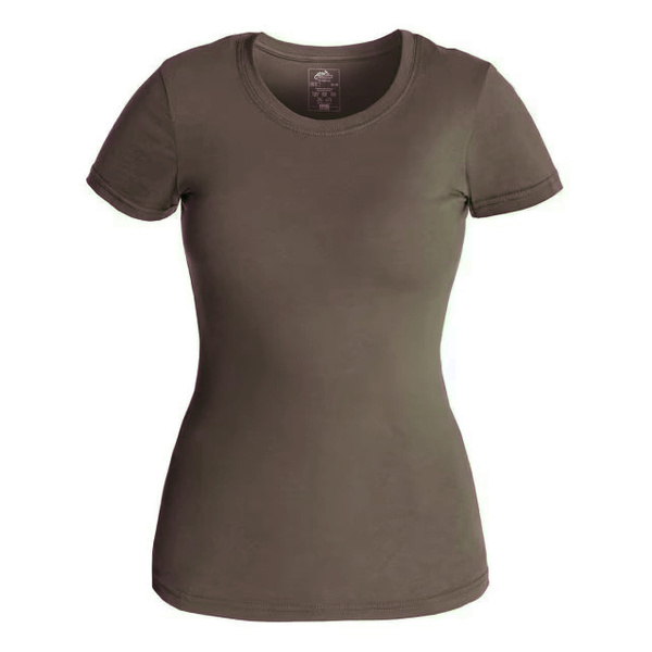 Women's T-shirt Organic Cotton Slim Helikon-Tex Earth Brown (TS-TSW-OS-0A)