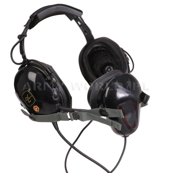 Ochronniki Słuchu / Słuchawki Lotnicze Wojskowe David Clark Czarne Oryginał Demobil BDB
