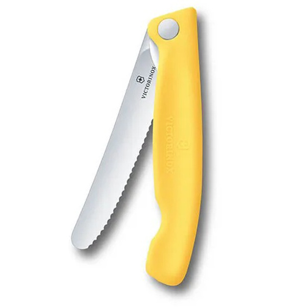 Nóż Składany Piknikowy Do Warzyw I Owoców Swiss Classic Victorinox Żółty (6.7836.FC1)