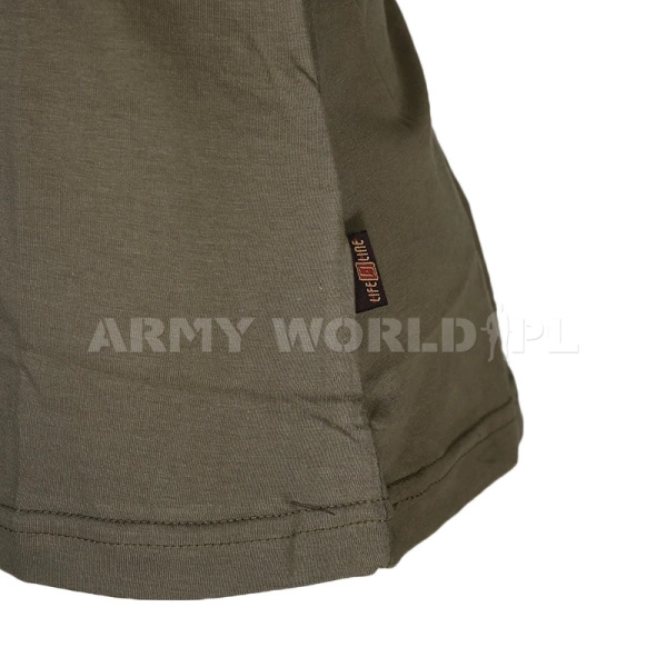 Podkoszulek Bawełniany Tank Top Bodu Gładki Life Line Olive Powystawowy