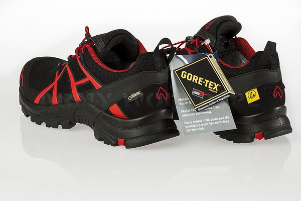 Workwear Boots Haix BLACK EAGLE Safety 40 Low Gore-Tex Black / Red (610002) New II Quality