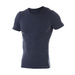 Koszulka Męska Z Krótkim Rękawem Comfort Wool Merino Brubeck Ciemy Jeans (SS11030)