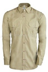 Officer Shirt with long sleeves 310/MON Original Khaki New