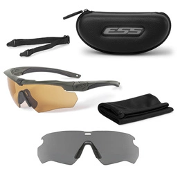 Okulary Balistyczne Crossbow 2LS Anti-Fog Hi-Def Bronze & Smoke Gray ESS (EE9007-21)