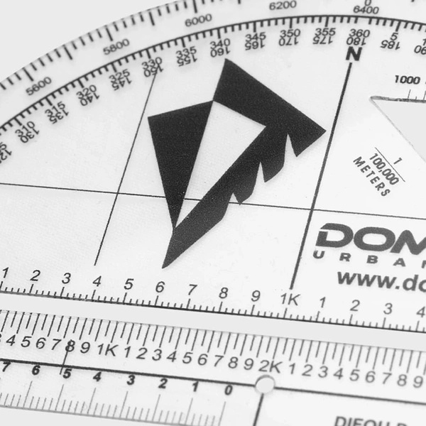 Protraktor / Kątomierz Wojskowy Na Mapę DIFOU V4 Dominator