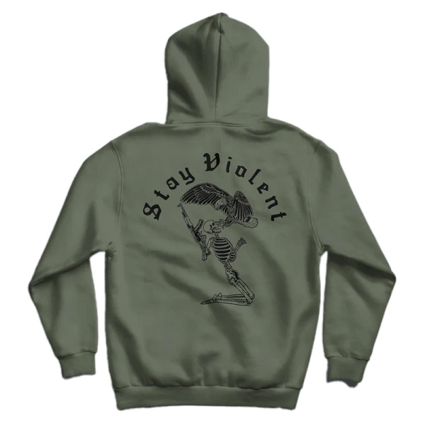 Bluza Stay Violent Hoodie Brothers In Arms Olive