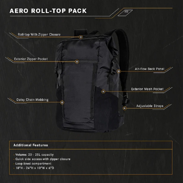 Backpack Aero Pack 20 - 25l Condor Black (111251-002)