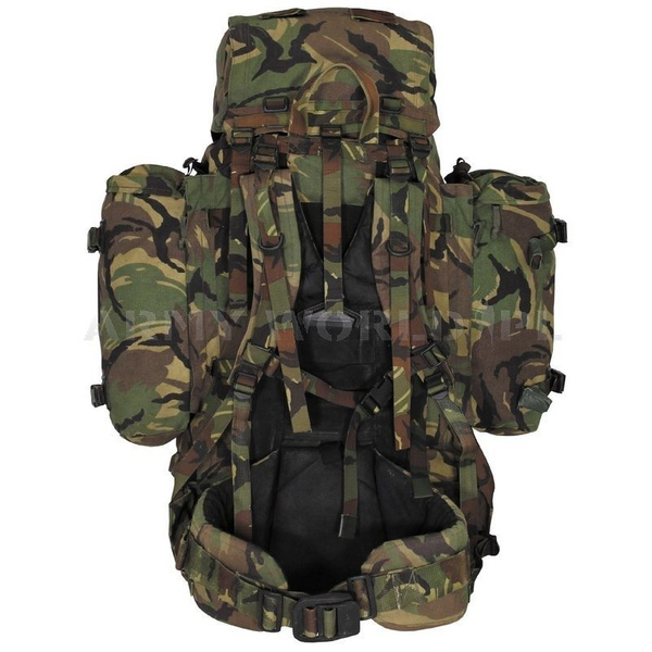 Plecak Lowe Alpine Holenderski DPM Z Metalowym Stelażem 100l + 20l Kieszenie Boczne Oryginał Demobil DB