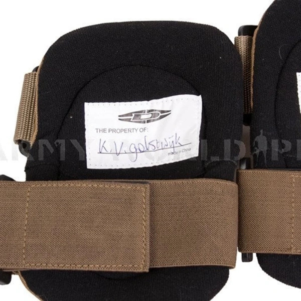 Dutch Army Elbow Protective Pads "D" Coyote Original Used