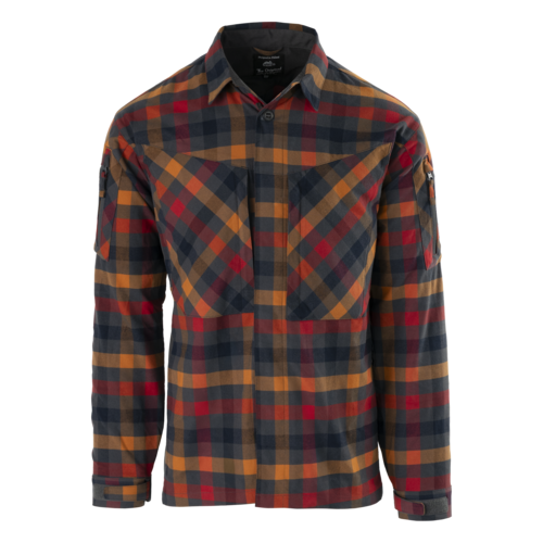 Tactical Shirt MBDU Flannel® Long Sleeve Helikon-Tex Dark Autumn Checkered (KO-MBD-NS-2O)