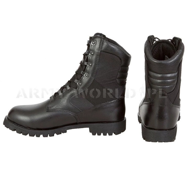 Buty Wojskowe Skórzane Wzór 926/MON Wersja Letnia Czarne Używane BDB